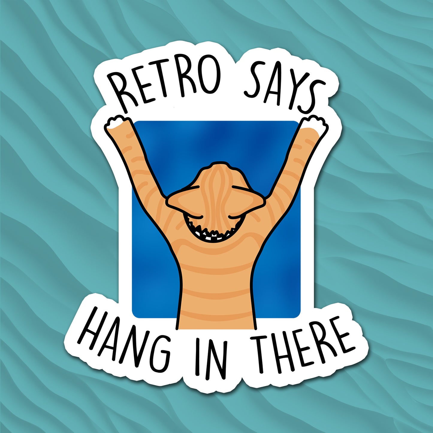 Retro's Hang in there - Sticker