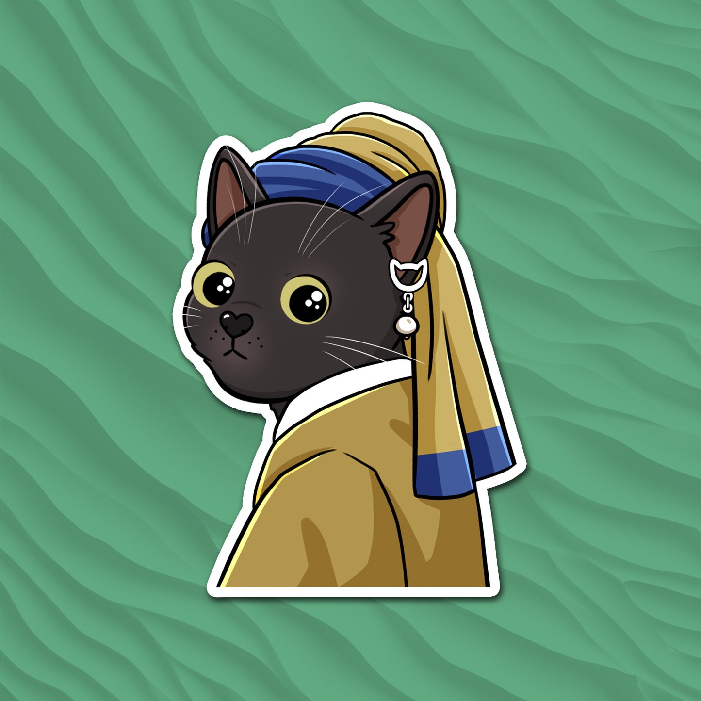 Pebble With The Pearl Earring - Magnet